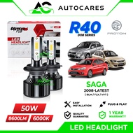 [FREE T10 LED] PROTON SAGA LED Headlight Car R40 R70 55W SHUTTLE LAB LED Lampu Depan Kereta 6000K H4