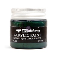 Prima Marketing Finnabair Art Alchemy Acrylic Paint 1.7 Fluid Ounces - Metallique Dark Forest