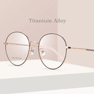 Ultra-light Fashion High-quality Titanium Alloy Big Retro Round Optical Glasses Frame Men And Women 