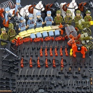 Compatible with Lego Military Series Minifigures Eight-Road Army Soldiers Legion Assembled Boys Education