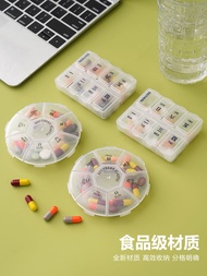 Pill Box Portable Mini Small Medicine Portable Pill Packing Box 7 Days A Week Medicine Storage Box M