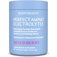 BodyHealth PerfectAmino Electrolytes Powder No Sugar, Keto Sugar Free Fasting Electrolytes Drink Mix