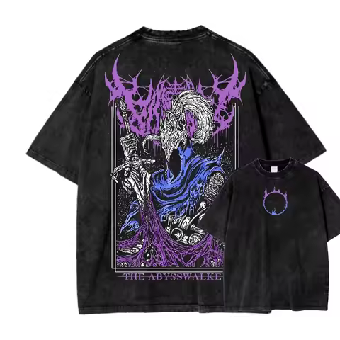 Bestselling Dark Souls Washed T-Shirt Soft Loose Unisex Couple Style Personalized Street Fashion App