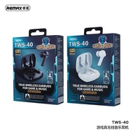 REMAX Earbuds Gaming Earbuds TWS Black Wireless Earphone Low Latency Earbuds TWS-40 Airbuds Wireless