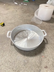 Chảo gang đúc đáy bằng đk 44cm đúc thủ công làng nghề