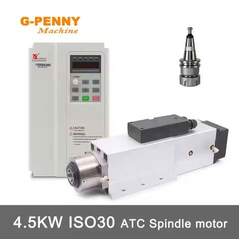 G-Penny 4.5kw ATC Spindle Automatic Tool Change 220v / 380v Air Cooled Spindle Motor and 5.5KW BD612
