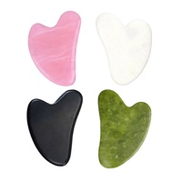 Gua Sha Massager for Face Natural Stone Black White Pink Gouache Scraper Guasha Massage Tools Facial Skin Care Tools