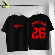 BEESKY t-shirt arsenal champion C1 2026 from loose and comfortable - cotton t-shirt for men and wome