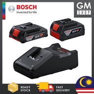 GMshop BOSCH 18V 2.0Ah/4.0Ah Professional Starter Kit-(1x18V2.0Ah+1x18V4.0Ah+1xPRO GAL18V-40 Charger