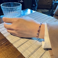 水晶手鍊/天然石手鍊/坦桑石x馬粉晶x14KGF注金|威尼斯