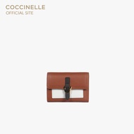COCCINELLE กระเป๋าสตางค์ผู้หญิง รุ่น CAMPUS WALLET 11D601 สี COGNAC/SNOW/NOIR