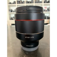 Samyang 85 mm F1.4 FE. Blemishes A Few Scratches On The Body The Lens Has Marks Cat Hair 13328 for Sony