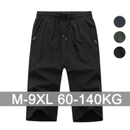 Men's Plus Size 3 Quarter Short Pants Summer Male Tracksuit 3 Quarter Shorts