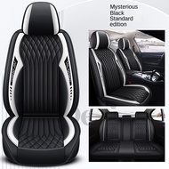 5-seater Pu Leather Seat Cover, Honda City Civic Jazz Brv Hrv Stream Car Seat Protection Cover, 5-seater (front+rear) Full Leather Full Surround Seat Cover, All Season Waterproof a