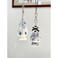 【小红书推荐】可爱卡通黑白双煞无牙仔个挂件书包手机钥匙链挂饰学生闺蜜Cute cartoon black and white double evil spirit toothless boy pend