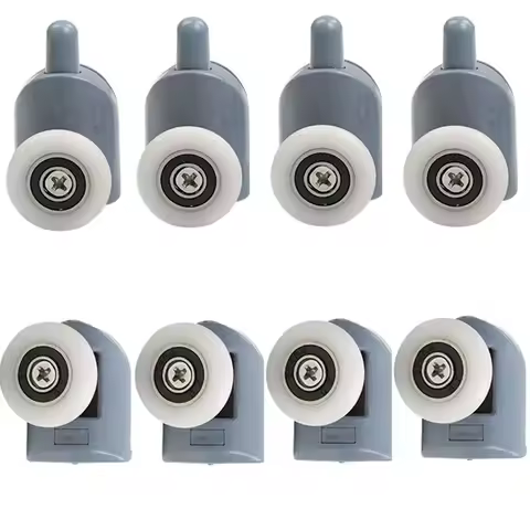 8pcs Shower Rooms Cabins Pulley &Shower Room Roller /Runners/Wheels/Pulleys Diameter 19/23/25/27mm