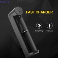 MAOYE Batteries USB Charger Intelligent Charge Convenient Li-ion Battery Auto Stop Charger 18650 Bat