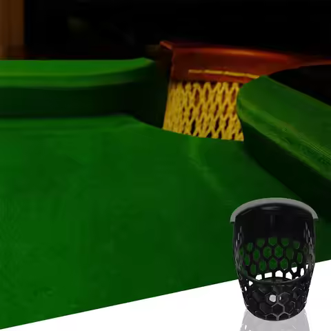 2Pcs Plastic Billiard Basket Mesh Drop Basket for Pool Table Sturdy Construction Easy Clean Maintena