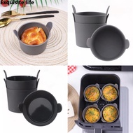 Silicone Air Fryers pad Air fryer baking cup Reusable AirFryers Pot Tray Heat Resistant Food Baking for AirFryers Oven Accessories