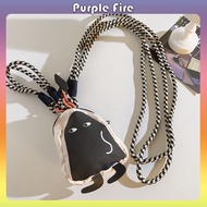 Coin Purse Zipper Coin Bag with Lanyard Key Case Multi-Purpose Bag