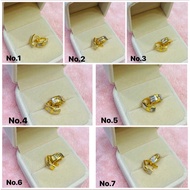 925 SILVER CLIP EARRINGS GOLD PLATED COMBINATION/925 SILVER JEWELRY GOLD LAPOIS COMBINATION/AJ800