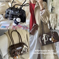 【Ready Stock】【Barang Free RM 0. 00】XIYU Korean Multi Pocket PU Bag Large Capacity Shoulder Handbag