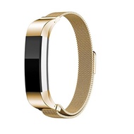 for Fitbit Alta HR,Outsta Magnetic Loop Stainless Steel Steel Watch Band Wrist Strap (Gold)
