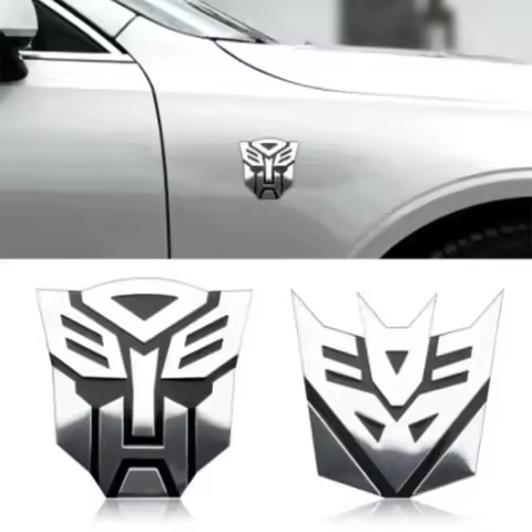 3D Metal Autobot Transformers Car Rear Boot Trunk Side Fender Emblem Badge Sticker Decals For Univer