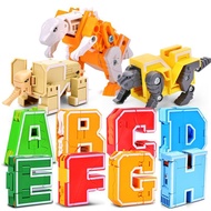 Abc lore Letter Legend 26 Letter Deformation Number Toy ABCD Dinosaur Animal Robot Boy Educational G