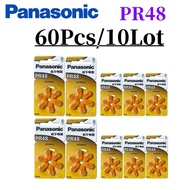 60Pcs Panasonic Mini Hearing Aids Battery A13 13A 13 P13 PR48 High Performance Batteries for Hearing