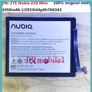 แบตเตอรี่ ZTE Original Li3933t44p6h766343 แบตเตอรี่ Bateria แบตเตอรี่สำหรับ ZTE Nubia Z18 MINI แบตเต