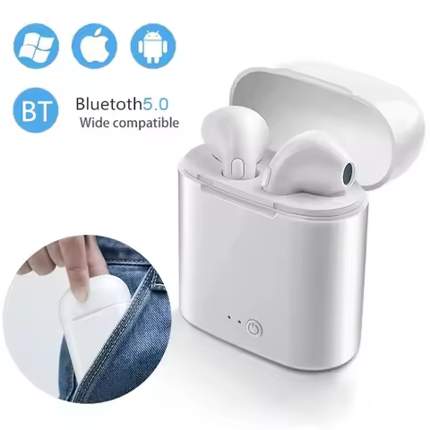 i7s TWS Wireless Headphones 5.0 Bluetooth Earphone Earbuds Sport Handsfree Headset With Charging Box