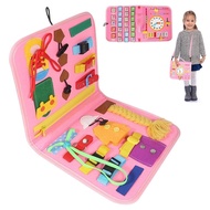 Montessori Sensory Board Busy Book Travel Toys Preschool Learning Activities Educational for Toddler