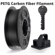 Carbon Fiber PETG Filament 1.75 mm,Wear-Resistant&Heat-Resistant PETG 3D Printer Filament,Carbon Fi