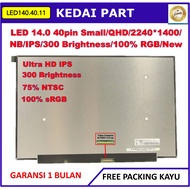 Led LCD DELL LATITUDE E7470 14.0 14 Inch 40 Pin 40pin Small IPS UHD Ultra HD 300cd 100% RGB 2240*140