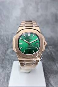 【定制】Seiko Mod Automatic Watch 41mm PP款 全玫瑰金殻雷射綠面鸚鵡螺 精工改裝自動機械錶