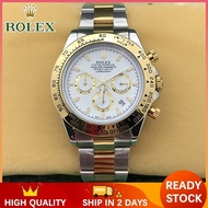 ROLEX Daytona Watch For Men Women Pawanble Original Analog Water Proof Stainless Steel Two Tone Gold