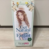 9.9成新 日本 TSUYAPRO 32mm 珠光粉紅色納米鈦曲髮波浪夾 近全新