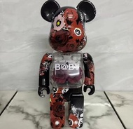 BEARBRICK400%暴力熊 永生花玫瑰 積木熊擺件潮玩玩具公仔