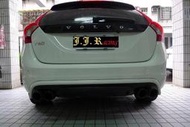 **J.J.RACING 空力套件量販店** VOLVO S60/V60 通用後下巴擾流板(先付款享免運費)