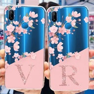 For Huawei P20 Lite / Huawei Nova 3e  ANE-LX1 ANE-LX2 Phone Case Soft Silicone Clear TPU Flower Letter Pattern Shell for Huawei Nova3e