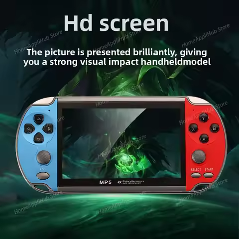 X7 4.3 Handheld Game Console Nostalgic 8G Dual-stick PSP Game Console 4.3 Inch High-definition Large
