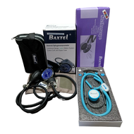 PEDIA Baxtel Aneroid Sphygmomanometer BP With Deluxe Stethoscope Light Blue