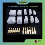 6.3mm WIRE AUTOMOTIVE SOCKET CONNECTOR GENERAL WIRE CONNECTOR 1pin 2Pin 3pin 4Pin 6pin 8pin