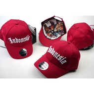 MERAH Original Baseball cap Import Indonesia Red Baseball cap Distro Men's Women's Premium