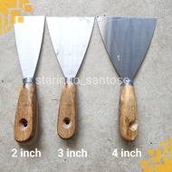 Cement scraper 2" 3" 4" paint scraper wooden handle 4 3 2 inch paint scraper