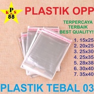 Platik OPP 30x40 / Plastik OPP 25x35 / Plastik Opp seal Jilbab