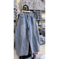 Baggy Jeans High Waist Curved Leg Loose Hack Shape