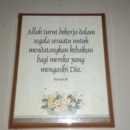 GANTUNGAN Bible Verse Hanging Display Wall Decoration