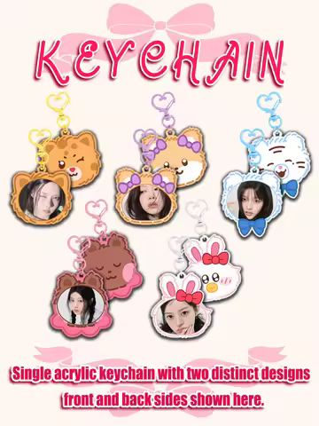 ILLIT Cute Keychain for GLLIT Fans - Perfect for Christmas & Birthday Gift; Bag Charm